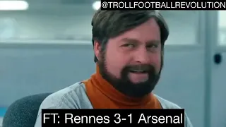 Rennes Vs Arsenal 3-1 (07.03.2019) Funny Video