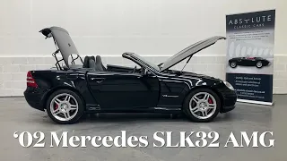 Absolute Classic Cars. 2002 Mercedes-Benz SLK32 AMG R170 model, 1 of 263 UK examples - SOLD.