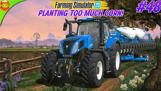 Planting Corn, Spraying and Fertilizing | Farming Simulator 23 Amberstone #48