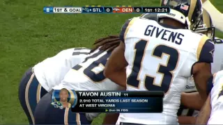 Tavon Austin Rams 81 Yard Punt Return (First NFL Game Pre-Season)