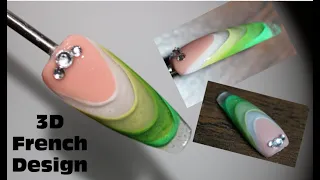 3D French Nail Tutorial Using Acrylic  | Nails Trending on Instagram | 3D French Smile Line Effect