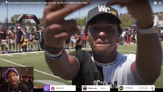 HAM REACTS TO DEESTROYING GOT THE #2 WR IN THE NATION BODIED HIM ON THE 1ST PLAY! (1ON1’s FOR $10K)