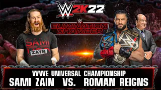 Roman Reigns VS Sami Zayn WWE Elimination Chamber 2023 Full Match