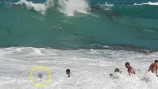 Lifeguards Save Child Caught In Wave