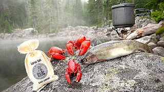 MOUNTAIN Crawdad & Trout Fishing! EPIC Catch & Cook!!!