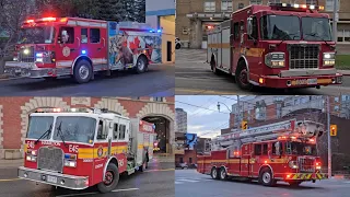 Fire Trucks Responding Compilation - Month of December 2023