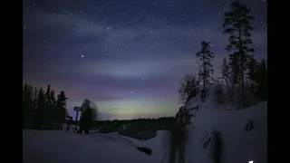 Северное сияние 07,03,2021 около часа ночи