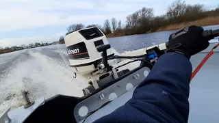 Johnson 40hp 2 stroke  on Placom 400