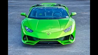 Lamborghini Huracan EVO Spyder LOUD ANGRY BULL TEST DRIVE - Acceleration at Lamborghini Miami