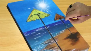 Landscape Painting Idea / Acrylic Painting for Beginners #drawing