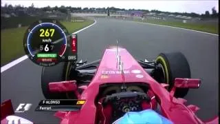 F1 2013 Fernando Alonso Ferrari F138 on board lap Germania