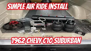 Installing Air Ride on a 1962 Chevy Suburban | Simple Budget Friendly Install!