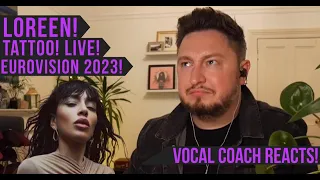 Vocal Coach Reacts! Loreen! Tattoo! Live! Eurovision 2023!