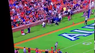 Woman Hit in Face by Auburn Kickoff During LSU Game FAIL