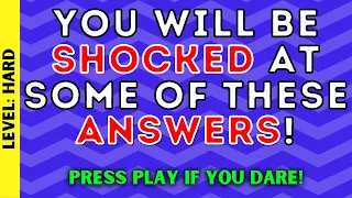 Shocking General Knowledge Quiz (Too Hard For Most People)