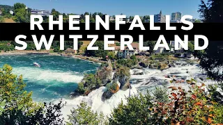 THE LARGEST WATERFALL IN EUROPE| RHEINFALLS SCHAFFHAUSEN, SWITZERLAND |BOTH SIDE VIEWS - 4K