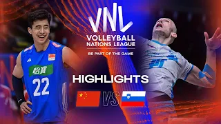 🇨🇳 CHN vs. 🇸🇮 SLO - Highlights Week 3 | Men's VNL 2023