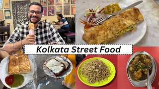 Kolkata Street Food [Part 4] | Mughlai Paratha, Chicken Kathi Roll, Malai Toast and More.