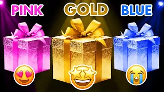 Choose Your Gift...! Pink, Blue or Gold 💗💙⭐️ How Lucky Are You? 😱 Quiz Empire