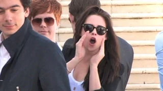 Twilight brat Kristen Stewart booing the fans waiting for her !!!
