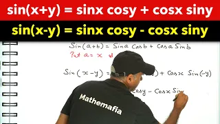 Prove that sin(x+y) = sinx cosy + cosx siny 🔥 💁👌😍 🔥 and sin(x-y) = sinx cosy - cosx siny