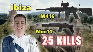 Team Liquid ibiza - 25 KILLS - M416+Mini14 - SOLO - PUBG