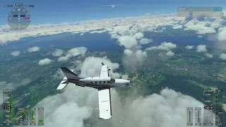 Microsoft Flight Simulator 2021 Flug über den Bodensee zum Rheinfall