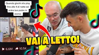 VAI A LETTO! MIO PAPÀ REAGISCE ai TIKTOK e MEME su DI LUI! *EPICO*