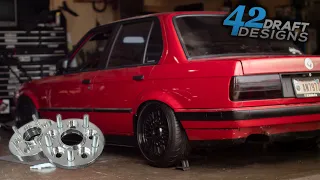 42 Draft Designs Unboxing And Install 4x100-5x120 Adapters (Bmw E30)