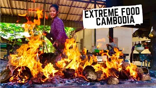 EXTREME CAMBODIAN cooking | Unseen Cambodian street food in the countryside | Battambang local food