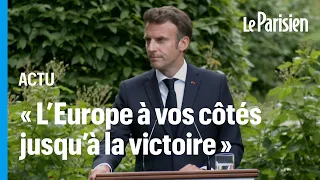 Ce qu'il faut retenir de la conférence de presse d'Emmanuel Macron à Kiev