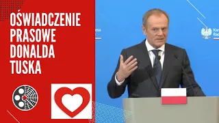 Oświadczenie prasowe Premiera Donalda Tuska