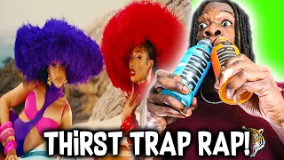 Cardi B & MEGAN THEE STALLION MAKE THIRST TRAP RAP! "Bongos" (REACTION)