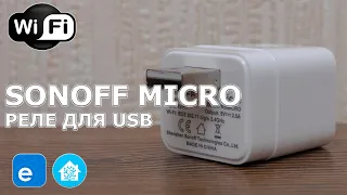 Миниатюрное wi-fi реле с USB - Sonoff micro 5V, простая интеграция Ewelink в Home Assistant