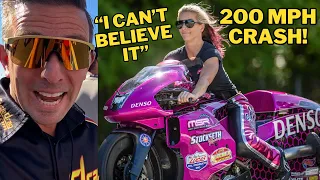 Her 200 MPH Motorcycle Crash & Nobody Can Believe What She Did After! 😮