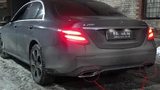 Тюнинг выхлоп на Mercedes E200 W213