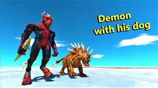 kozarog and hellhound vs every boss factions ARBS Animal Revolt Battle Simulator