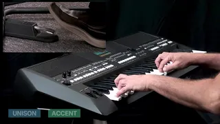 PSR-SX600 - Demo with Unison(Auto Split) and Accent : Unision & Accent function