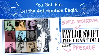 HOW I GOT TAYLOR SWIFT TICKETS IN 25 MINUTES 💕 ERAS TOUR SOFI STADIUM 2023 | TICKETMASTER PRESALE