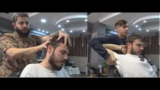 ASMR Young Turkish Barbers Head Massage, Face Massage and Back Massage 320