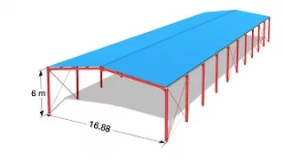 Etude complète d'un hangar en Charpente Metallique sur le logiciel Robot Structure Analysis 1