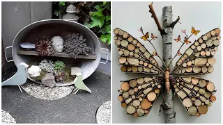 Beautiful decor for the garden and backyard, made with your own hands! 44 ideas for inspiration!