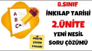 KAMP2021/LGS2021-İNK.TARİHİ 2.ÜNİTE ÖRNEK SORULAR