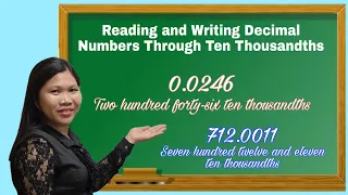 Reading and Writing Decimal Numbers Through Ten Thousandths