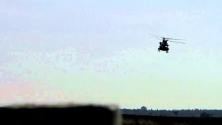 CH-47 Chinook helicopter low pass