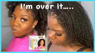I’m Done being Natural… I texturized my 3c/4a hair after 10 years with Just for Me