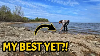 This Michigan Beach is LOADED With Incredible Treasure!