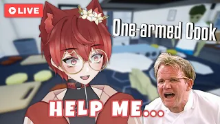 🔴Catboy Tries Cooking With ONE ARM👨‍🍳🍳...【VTuber】