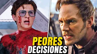 Las 10 Peores DECISIONES en el Universo Cinematográfico de MARVEL