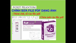 Chỉnh sửa file pdf dạng ảnh